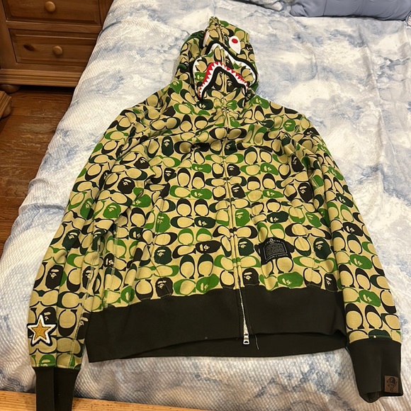BAPE x Coach Shark Full Zip Hoodie - Picture 1 of 6